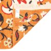 Tapis Kilim en laine persane authentique tissé à la main en Kerman floral orange