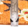 Tapis Kilim en laine persane authentique tissé à la main en Kerman floral orange