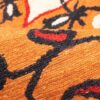 Tapis Kilim en laine persane authentique tissé à la main en Kerman floral orange