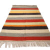 Tapis Kilim en laine persane authentique tissé à la main en Isfahan rayé