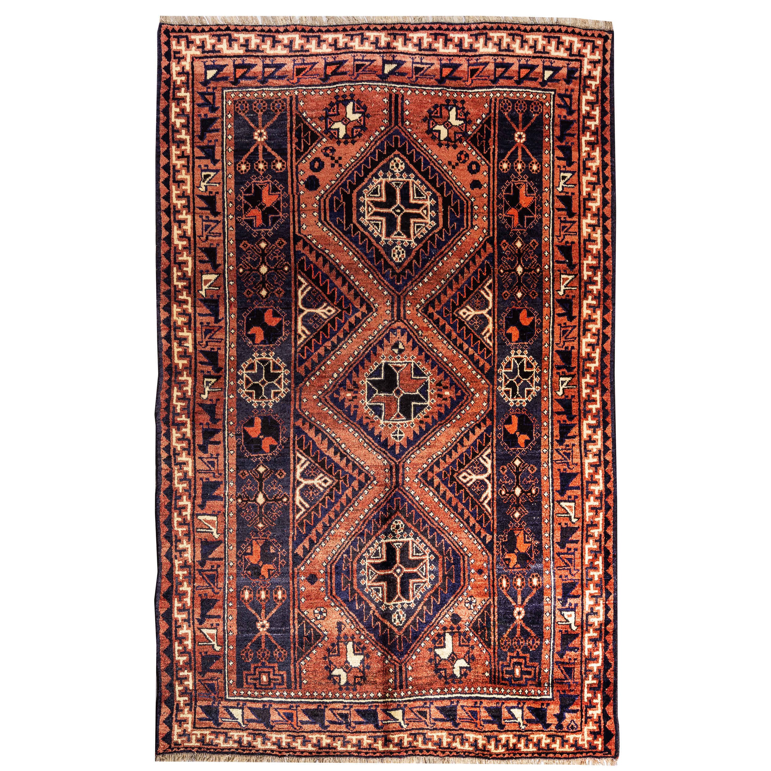 Tapis persan authentique en laine noué à la main à Chaharmahal & Bakhtiari