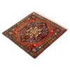 Tapis persan authentique en laine noué à la main à Fars Qashqai brique rouge