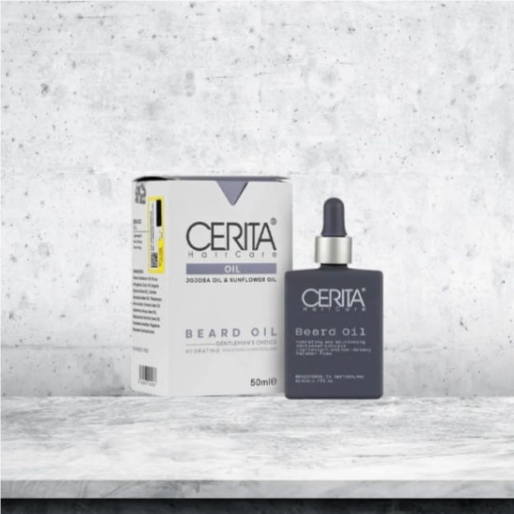 Huile à barbe Cerita Hydratante et Nourrissante (x2)