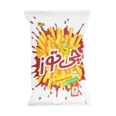 Snack Bâtonnets de Pomme de Terre Cheetoz – Saveur Ketchup, 110 gr (15x)
