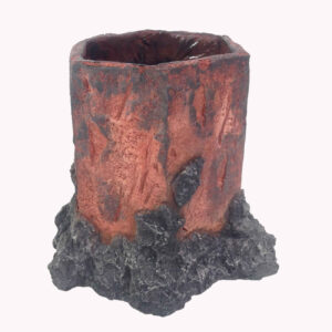 Vase en béton fait main avec design tronc d’arbre pour maison moderne