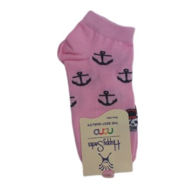 Chaussettes en coton pour femmes avec design d’ancre