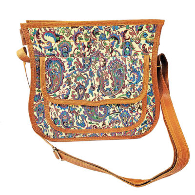 Sac bandoulière avec tissu Termeh – Stylé et inspiré de la culture persane