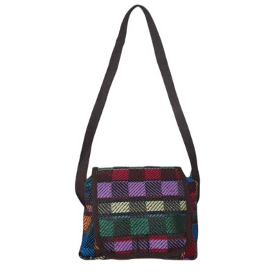 Sac bandoulière Kilim avec un design ethnique authentique à carreaux