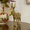 Figurine décorative d'âne en laiton - Décoration rustique de ferme