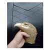 Figurine décorative de tête d'aigle en laiton - Sculpture d'oiseau majestueux