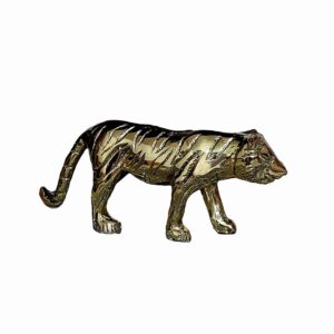 Figurine décorative de tigre en laiton – Décoration artistique d’animal sauvage