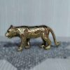 Figurine décorative de tigre en laiton - Décoration artistique d'animal sauvage