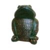 Figurine décorative de grenouille en poterie - Sculpture artistique d'amphibien