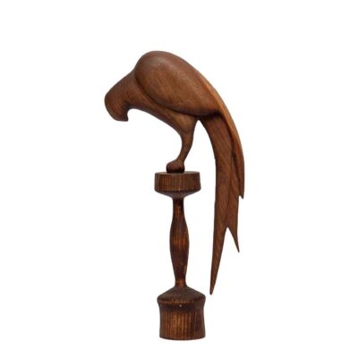 Figurine décorative d’oiseau en bois – Décoration artisanale naturelle pour la maison