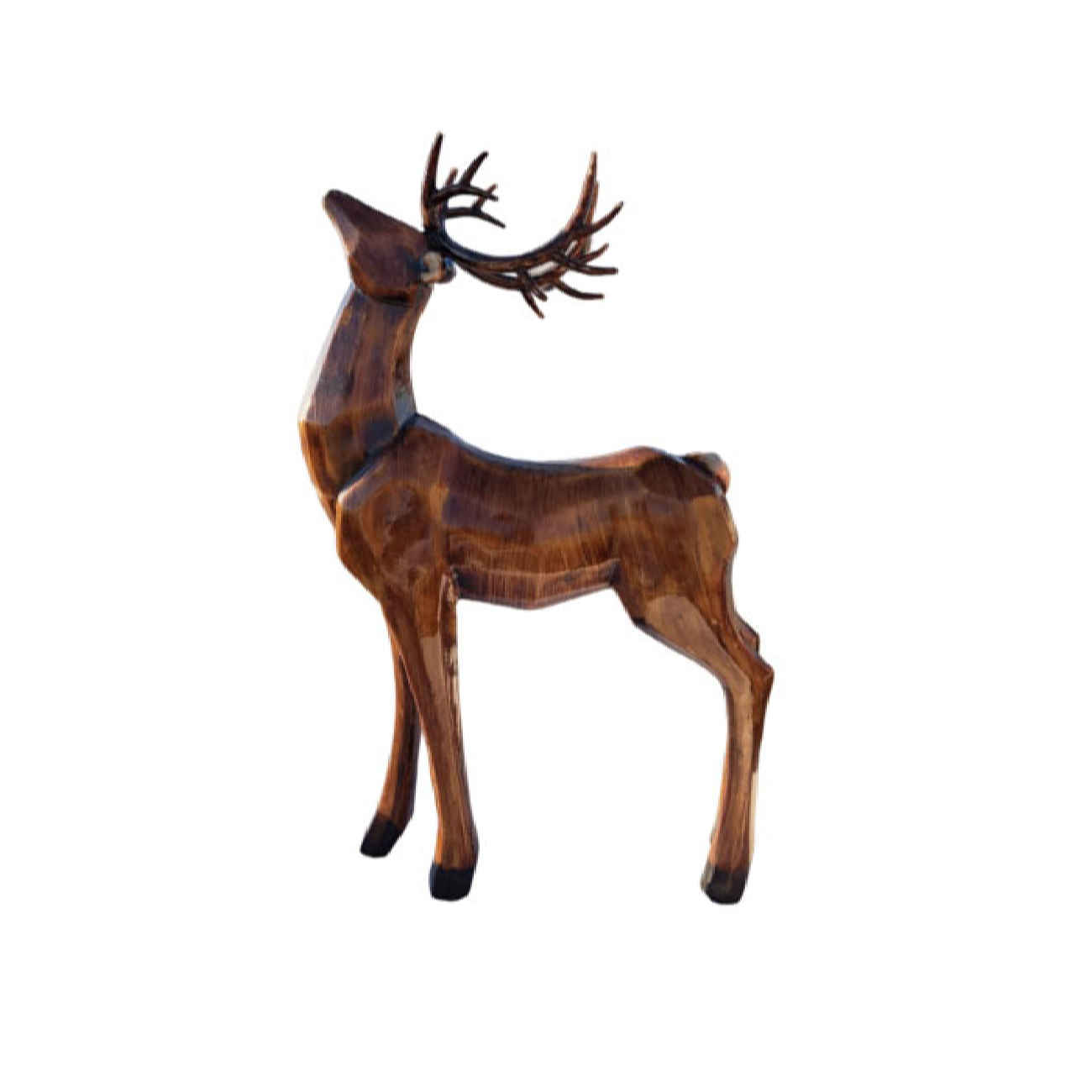 Figurine décorative de cerf - Sculptures gracieuses d'animaux sauvages