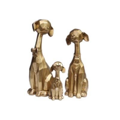 Figurine géométrique de mammouth cubisme décoratif 4 pièces – Artistique