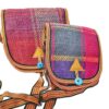 Sac bandoulière persan fait main en Jajim rose