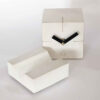 Horloge de bureau en béton fait main - Minimaliste carrée