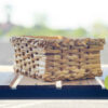 Panier de rangement tissé à la main pour étagère