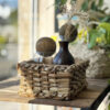 Panier de rangement tissé à la main pour étagère
