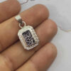 Bijou en argent islamique avec Hirz de l'Imam Jawad et sept pierres