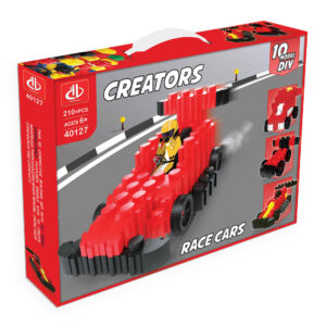 Creators : Blocs de construction Voitures de course – 10 modèles, 210 pièces pour enfants à partir de 6 ans