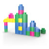 Junior Builders : Blocs de construction Château de rêve – Ensemble de jouets créatif pour enfants à partir de 18 mois