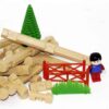 Tak Toy : Blocs de construction de chalet en forêt – Ensemble charmant, 62 pièces