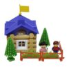 Tak Toy : Blocs de construction de chalet en forêt – Ensemble charmant, 62 pièces
