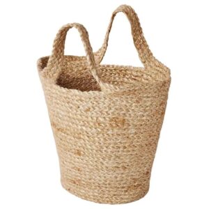 Grand panier tissé à la main avec poignées