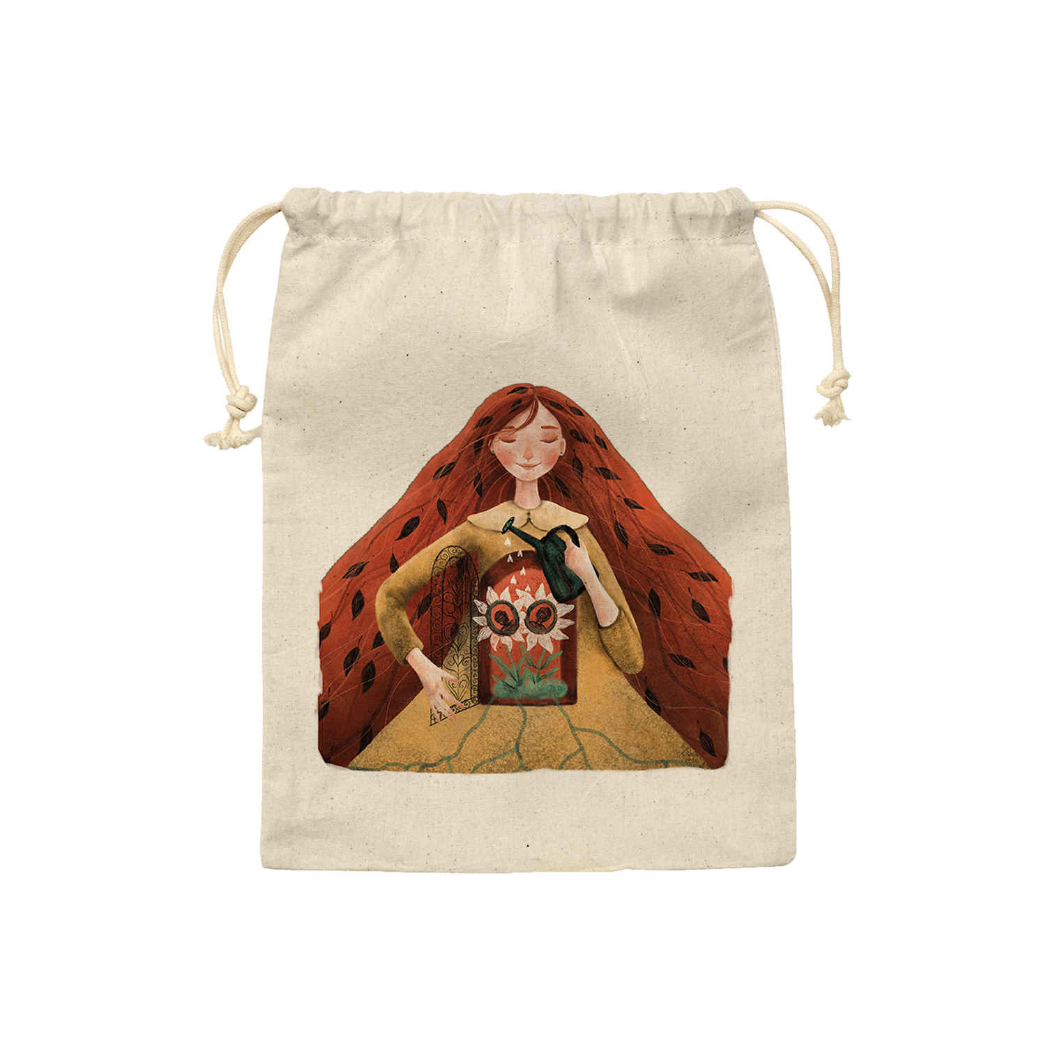 Sac de rangement en coton à cordon - Écologique et réutilisable pour des Pains Plus Frais