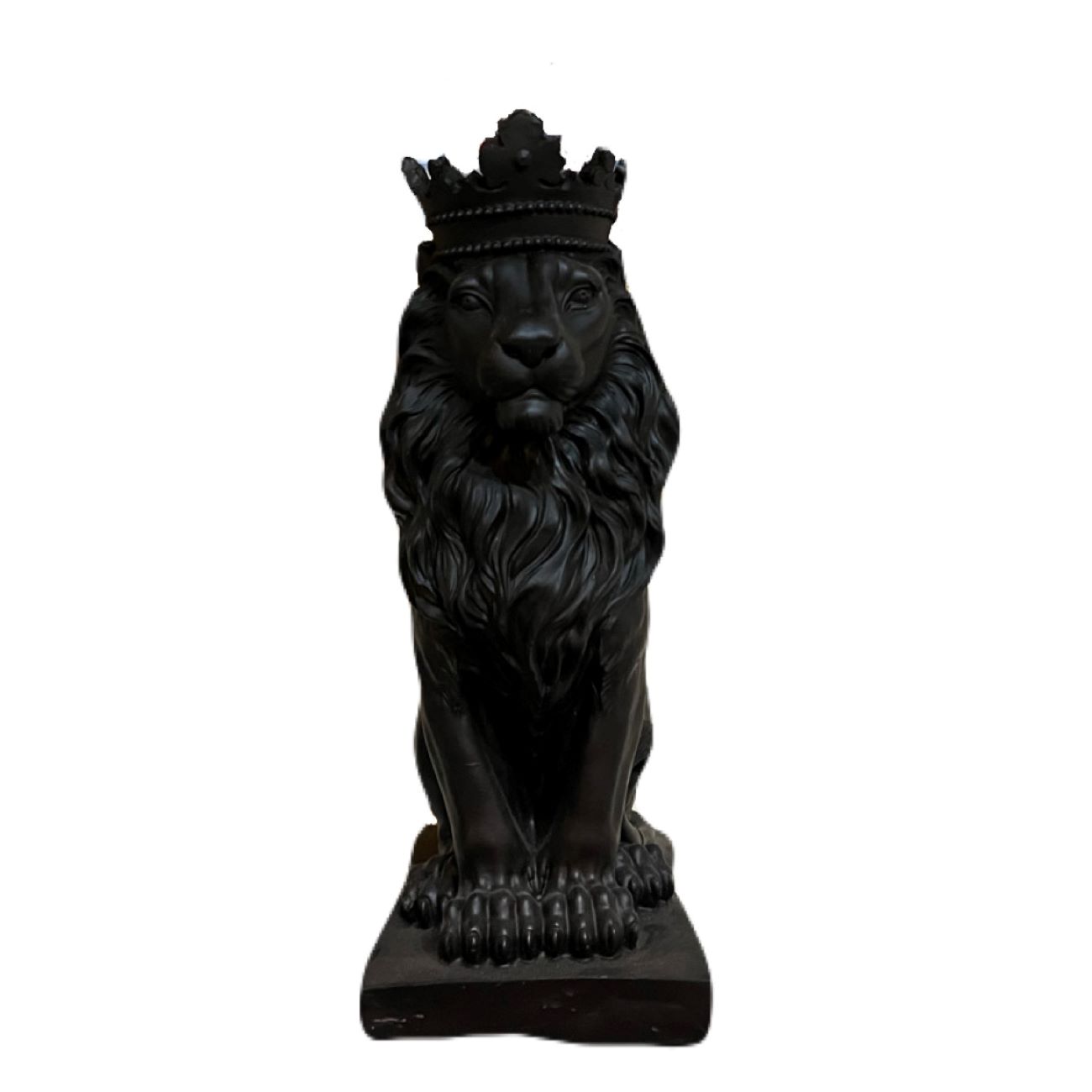 Figurine décorative de lion - Sculpture majestueuse d'animal