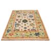 Tapis persan original avec laine noué à la main à Kashmar bordure florale