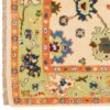 Tapis persan original avec laine noué à la main à Kashmar bordure florale