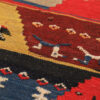 Tapis Gabbeh en laine persane original tissé à la main en Fars avec motifs animaliers