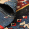 Tapis Gabbeh en laine persane original tissé à la main en Fars avec motifs animaliers