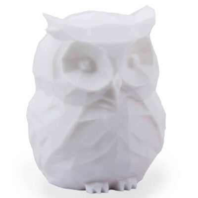 Figurine décorative de hibou blanc pour cadeau – Sculpture en céramique d’oiseau