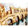 Hand-Knotted Persian Pictorial Rug from Tabriz Depicting Venice