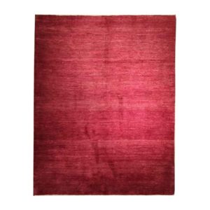 Tapis en laine Gabbeh persan authentique tissé à la main cramoisi