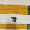 Tapis Gabbeh en laine persane véritablement tissé à la main avec motifs animaliers & arbres