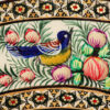 Cadre de miroir en bois persan – Motif moineau & floral Khatamkari