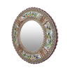 Cadre de miroir en bois persan – Motif moineau & floral Khatamkari
