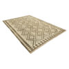 Tapis Kilim en laine persane tissé à la main en Fars Qashqai géométrique