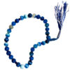 Chapelet islamique en agate de Madagascar avec 33 perles