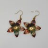 Boucles d'oreilles pendantes en cuivre émaillées pour femmes, indiennes