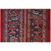 Tapis Persan Vintage Patchwork Noué à la Main Paisley Rouge