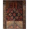 Tapis Persan Vintage Patchwork Noué à la Main Marron