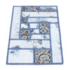 Tapis Persan Patchwork Noué à la Main Bleu Clair