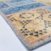 Tapis Persan Patchwork Noué à la Main Bleu Clair