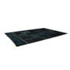 Tapis Persan Patchwork Noué à la Main Bleu Marine